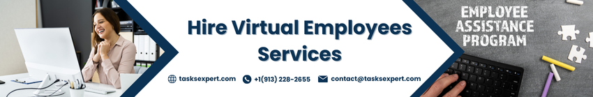 Hire virtual employee services poster