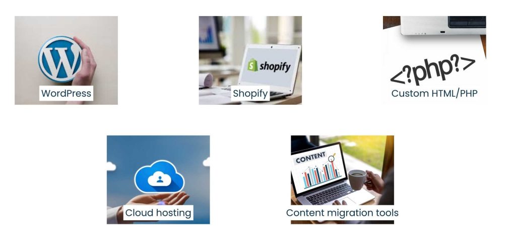 Web Migration Services for Faster, Safer, and Modern Websites - Technologies involved in Web migration services
