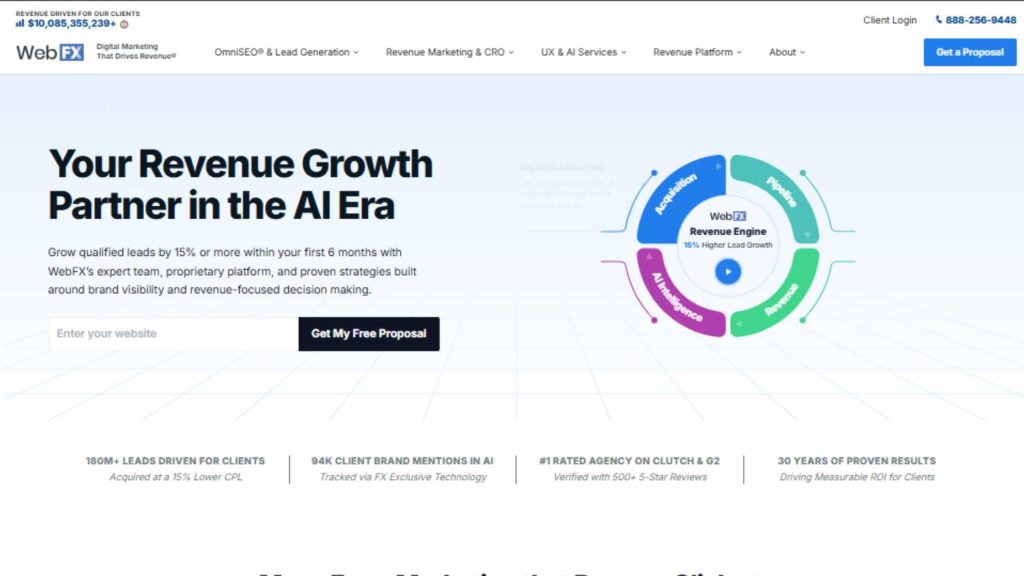 WebFX. Best for marketing execution plus web and CRO